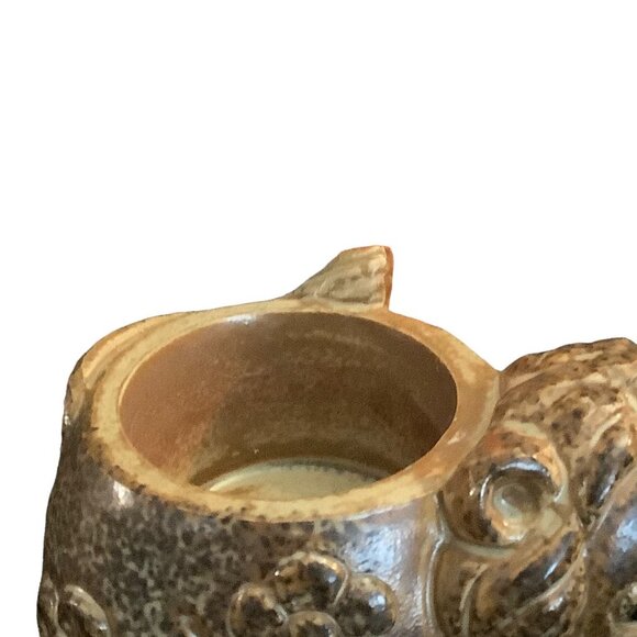 Lion Ceramic Votive Candle Holder Mini Planter a Price Import Japan 4" x 2.5" - Picture 8 of 9